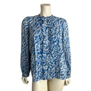 Banjanan Blue and White Floral Blouse